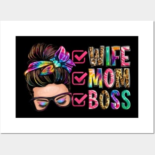 wife mom boss Posters and Art